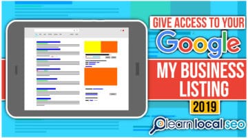 How to give access to your Google My Business Listing