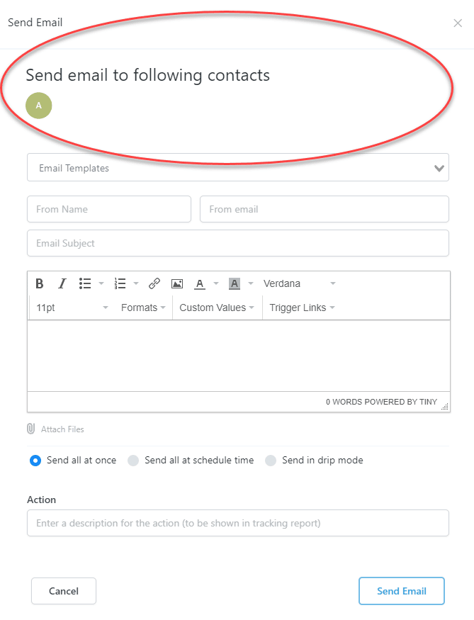 gohighlevel email form