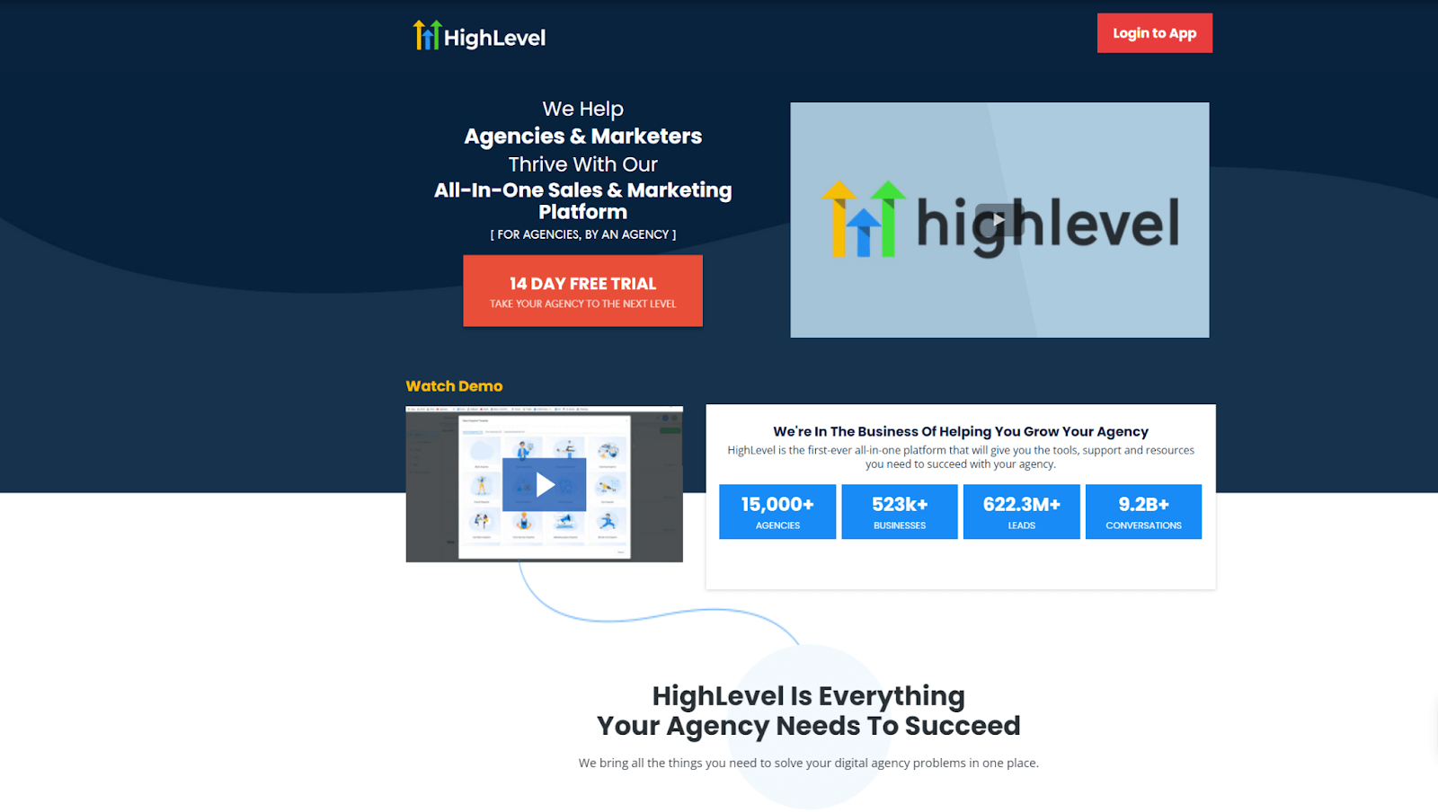 gohighlevel home page 