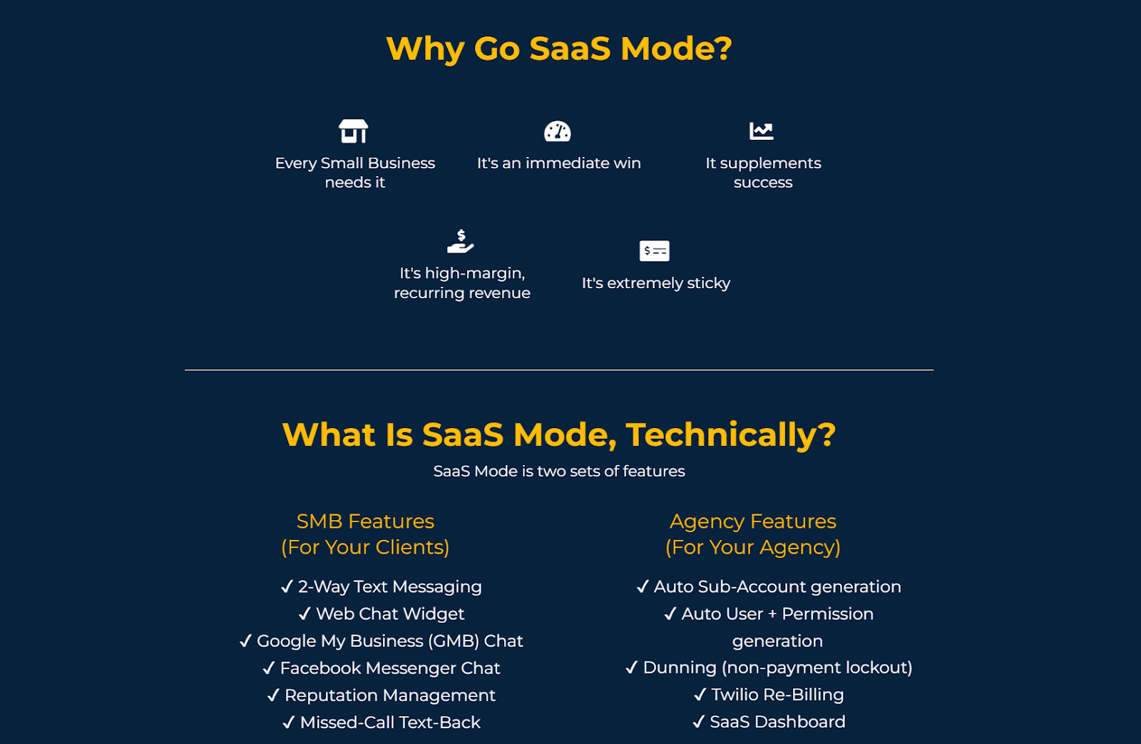 gohighlevel saas mode 